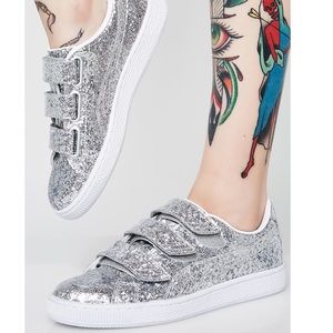 PUMA Basket Strap Glitter Women's Sneakers
